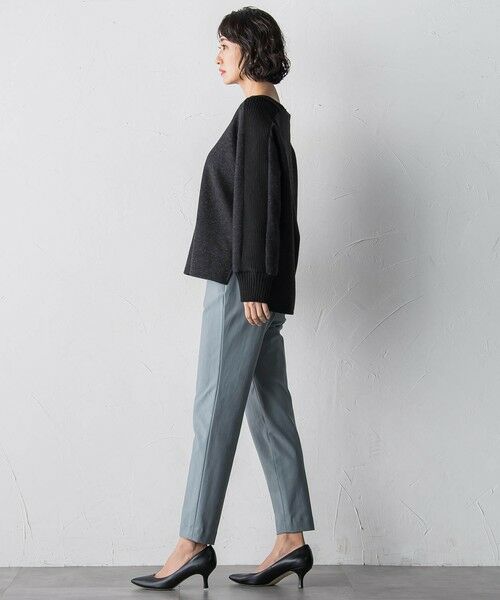 la.f... / ラ・エフ カットソー | メルトンニットドッキングカットソー | 詳細11