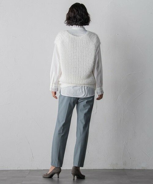 la.f... / ラ・エフ ダウンジャケット・ベスト | 透かしフェザーニットジレ | 詳細8