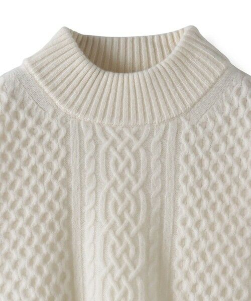 la.f... / ラ・エフ ニット・セーター | ハミルトンケーブル切り替えニット | 詳細1