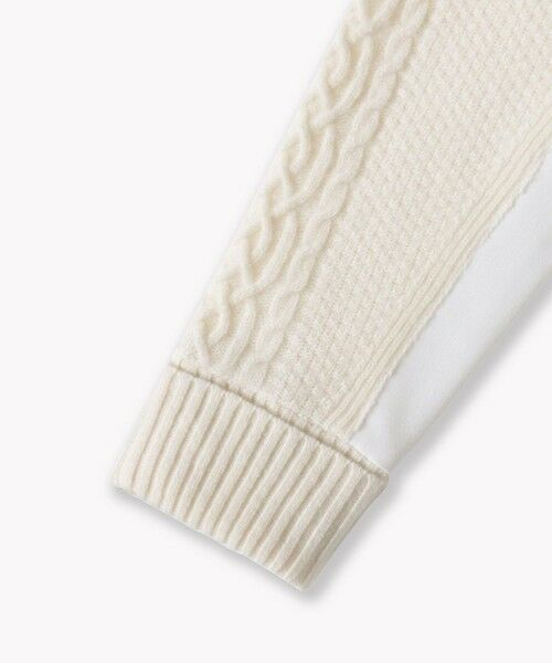 la.f... / ラ・エフ ニット・セーター | ハミルトンケーブル切り替えニット | 詳細7