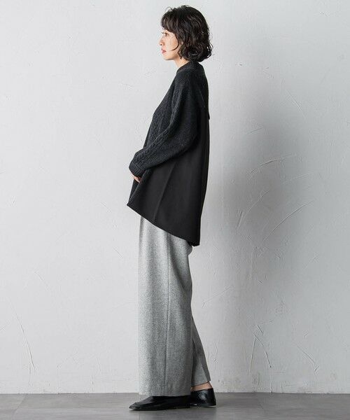 la.f... / ラ・エフ ニット・セーター | ハミルトンケーブル切り替えニット | 詳細21