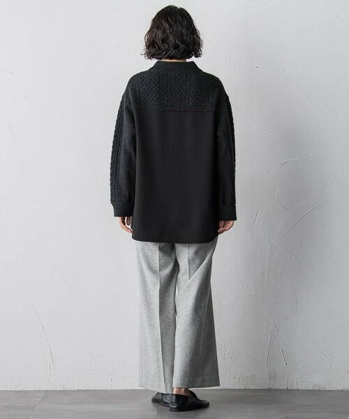 la.f... / ラ・エフ ニット・セーター | ハミルトンケーブル切り替えニット | 詳細22