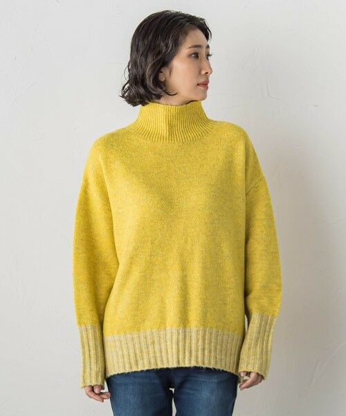 la.f... / ラ・エフ ニット・セーター | 【WEB限定】""ふんわり配色の""もっちりハイネックニット | 詳細1