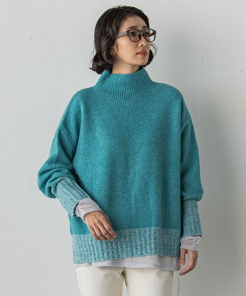 la.f... / ラ・エフ ニット・セーター | 【WEB限定】""ふんわり配色の""もっちりハイネックニット | 詳細22