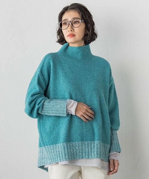 la.f... / ラ・エフ ニット・セーター | 【WEB限定】""ふんわり配色の""もっちりハイネックニット | 詳細10