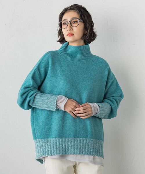 la.f... / ラ・エフ ニット・セーター | 【WEB限定】""ふんわり配色の""もっちりハイネックニット | 詳細11