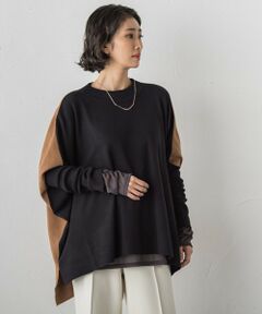 la.f... / ラ・エフ ニット・セーター | 【WEB限定】""前後で印象が変わる""ドルマンバイカラーニット