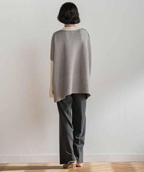 la.f... / ラ・エフ ニット・セーター | 【WEB限定】""前後で印象が変わる""ドルマンバイカラーニット | 詳細13