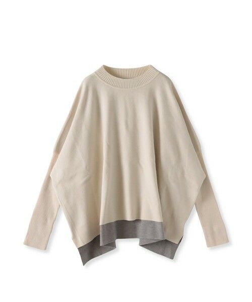 la.f... / ラ・エフ ニット・セーター | 【WEB限定】""前後で印象が変わる""ドルマンバイカラーニット | 詳細14