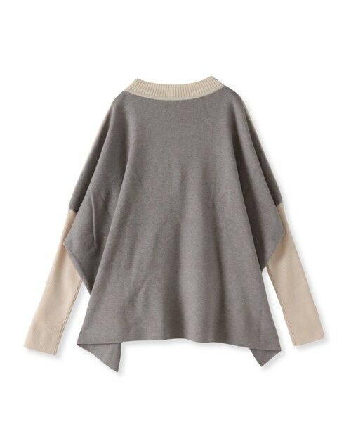 la.f... / ラ・エフ ニット・セーター | 【WEB限定】""前後で印象が変わる""ドルマンバイカラーニット | 詳細15