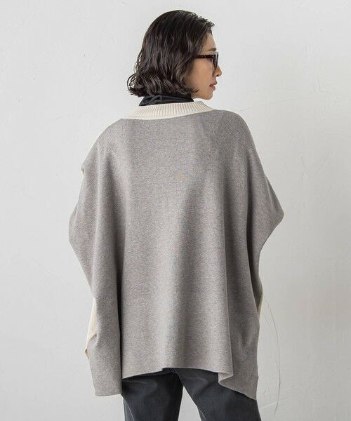 la.f... / ラ・エフ ニット・セーター | 【WEB限定】""前後で印象が変わる""ドルマンバイカラーニット | 詳細4