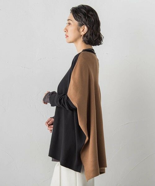 la.f... / ラ・エフ ニット・セーター | 【WEB限定】""前後で印象が変わる""ドルマンバイカラーニット | 詳細18