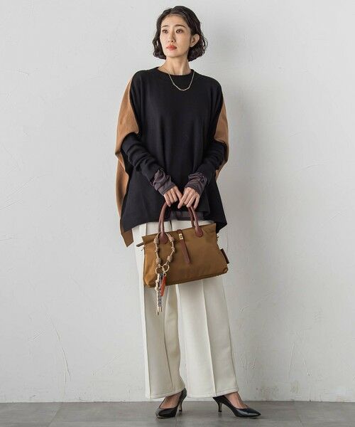 la.f... / ラ・エフ ニット・セーター | 【WEB限定】""前後で印象が変わる""ドルマンバイカラーニット | 詳細20