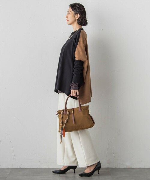 la.f... / ラ・エフ ニット・セーター | 【WEB限定】""前後で印象が変わる""ドルマンバイカラーニット | 詳細21