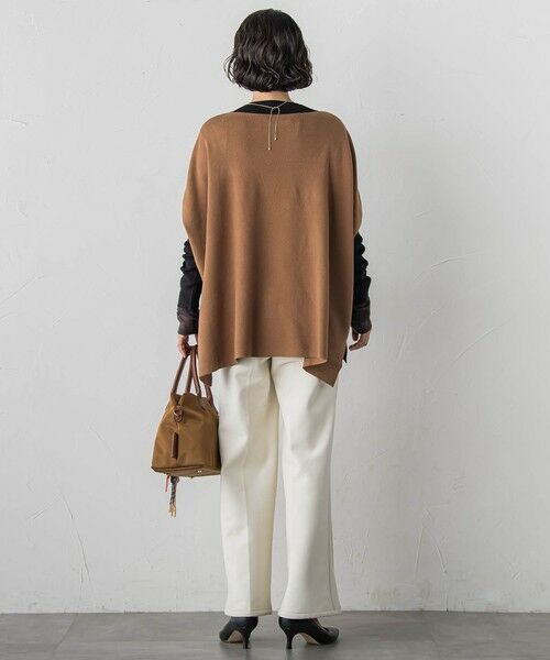 la.f... / ラ・エフ ニット・セーター | 【WEB限定】""前後で印象が変わる""ドルマンバイカラーニット | 詳細22