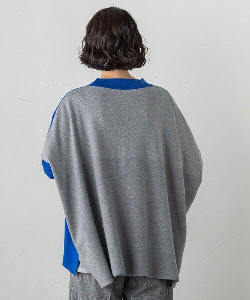 la.f... / ラ・エフ ニット・セーター | 【WEB限定】""前後で印象が変わる""ドルマンバイカラーニット | 詳細27