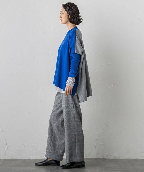 la.f... / ラ・エフ ニット・セーター | 【WEB限定】""前後で印象が変わる""ドルマンバイカラーニット | 詳細29