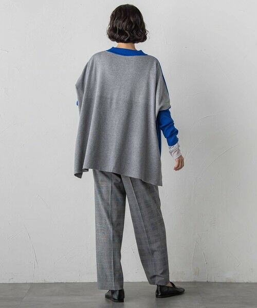 la.f... / ラ・エフ ニット・セーター | 【WEB限定】""前後で印象が変わる""ドルマンバイカラーニット | 詳細30