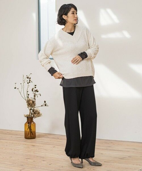 la.f... / ラ・エフ ニット・セーター | ツヤモールVネックニット | 詳細11