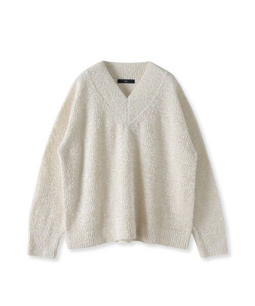 la.f... / ラ・エフ ニット・セーター | ツヤモールVネックニット | 詳細13