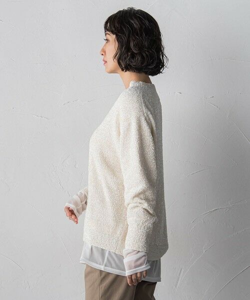 la.f... / ラ・エフ ニット・セーター | ツヤモールVネックニット | 詳細2