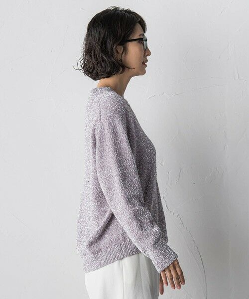 la.f... / ラ・エフ ニット・セーター | ツヤモールVネックニット | 詳細17
