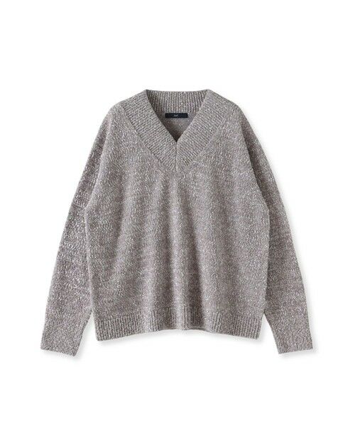 la.f... / ラ・エフ ニット・セーター | ツヤモールVネックニット | 詳細21