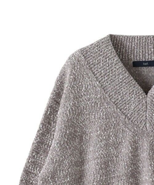 la.f... / ラ・エフ ニット・セーター | ツヤモールVネックニット | 詳細23