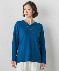 la.f... / ラ・エフ ニット・セーター | ファインウールVネックニット