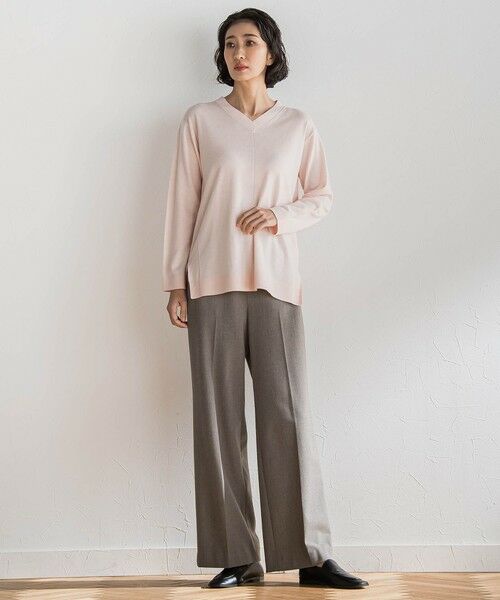 la.f... / ラ・エフ ニット・セーター | ファインウールVネックニット | 詳細5