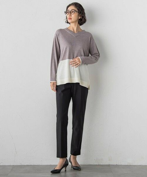 la.f... / ラ・エフ ニット・セーター | ファインウールVネックニット | 詳細21