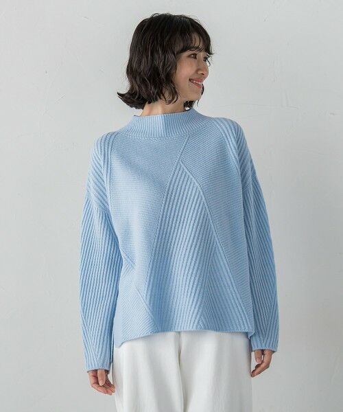 la.f... / ラ・エフ ニット・セーター | ヘリンボーンニット | 詳細8