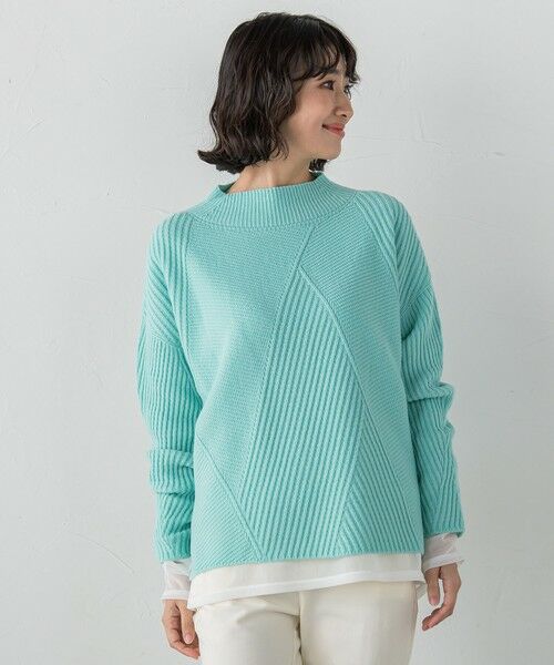 la.f... / ラ・エフ ニット・セーター | ヘリンボーンニット | 詳細16