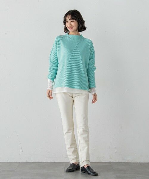 la.f... / ラ・エフ ニット・セーター | ヘリンボーンニット | 詳細19