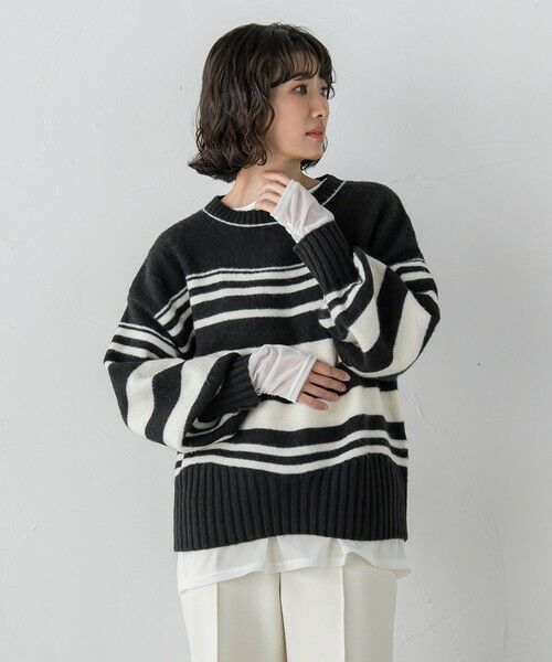 la.f... / ラ・エフ ニット・セーター | 【WEB限定】ランダムボーダーニット | 詳細18