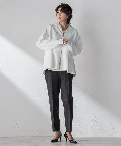 la.f... / ラ・エフ カットソー | ストレッチダンボールジップパーカー | 詳細15