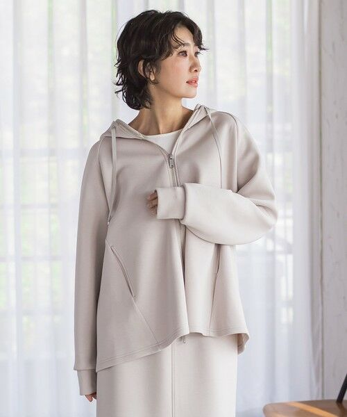 la.f... / ラ・エフ カットソー | ストレッチダンボールジップパーカー | 詳細25