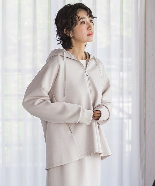 la.f... / ラ・エフ カットソー | ストレッチダンボールジップパーカー | 詳細26