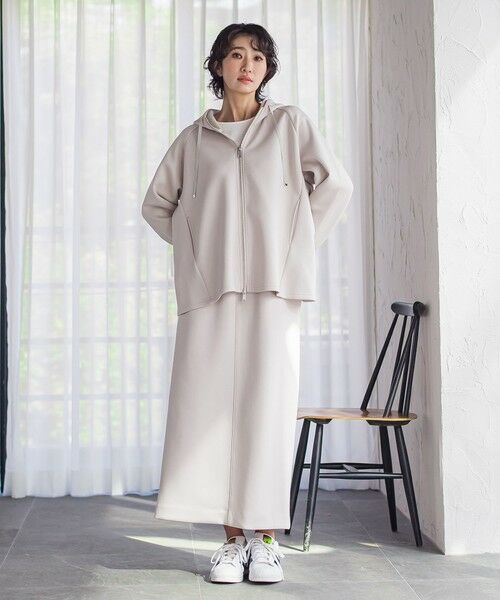 la.f... / ラ・エフ カットソー | ストレッチダンボールジップパーカー | 詳細30