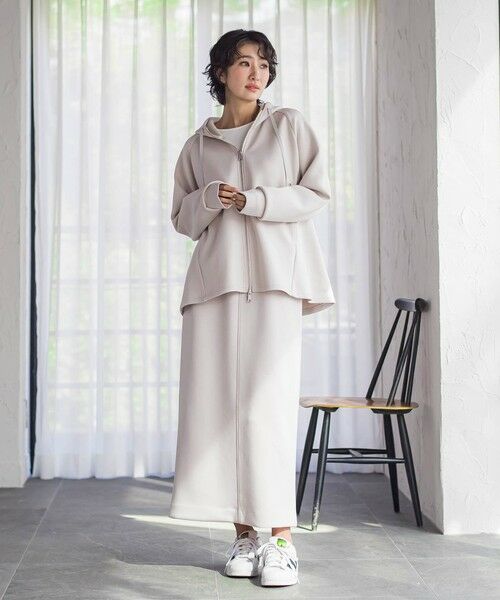 la.f... / ラ・エフ ミニ・ひざ丈スカート | ストレッチダンボールスカート | 詳細1