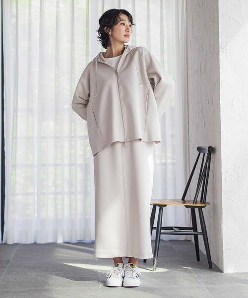 la.f... / ラ・エフ ミニ・ひざ丈スカート | ストレッチダンボールスカート | 詳細3