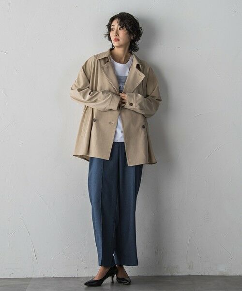 la.f... / ラ・エフ テーラードジャケット | シャンブレーショートトレンチ | 詳細18