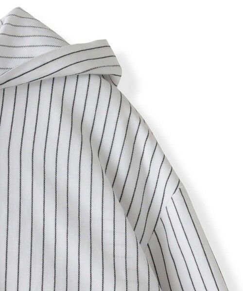la.f... / ラ・エフ シャツ・ブラウス | ドビーストライプフードシャツ | 詳細12