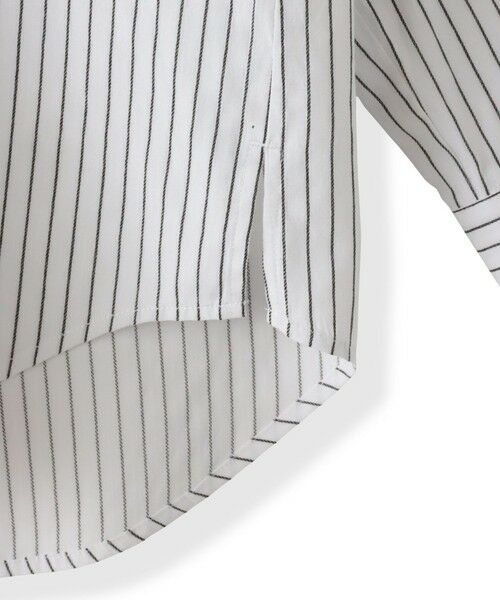 la.f... / ラ・エフ シャツ・ブラウス | ドビーストライプフードシャツ | 詳細14