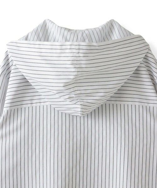 la.f... / ラ・エフ シャツ・ブラウス | ドビーストライプフードシャツ | 詳細16