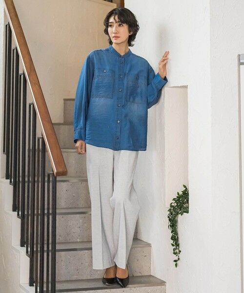 la.f... / ラ・エフ シャツ・ブラウス | シアーデニムシャツ | 詳細3