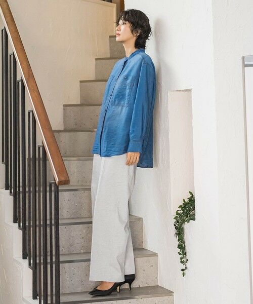 la.f... / ラ・エフ シャツ・ブラウス | シアーデニムシャツ | 詳細4