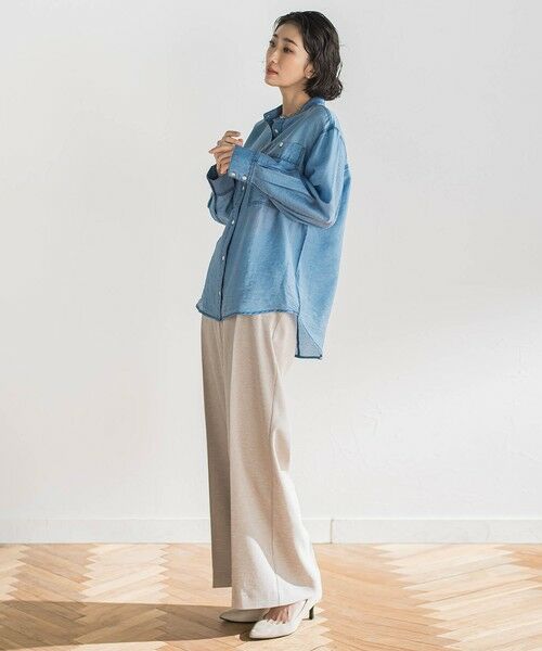 la.f... / ラ・エフ シャツ・ブラウス | シアーデニムシャツ | 詳細18