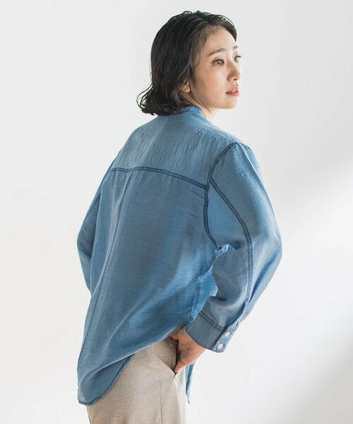 la.f... / ラ・エフ シャツ・ブラウス | シアーデニムシャツ | 詳細16