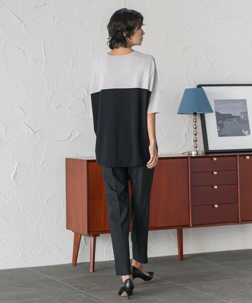 la.f... / ラ・エフ デニムパンツ | 【WEB限定】“まるでデニム見え”裾スリットテーパードパンツ | 詳細24